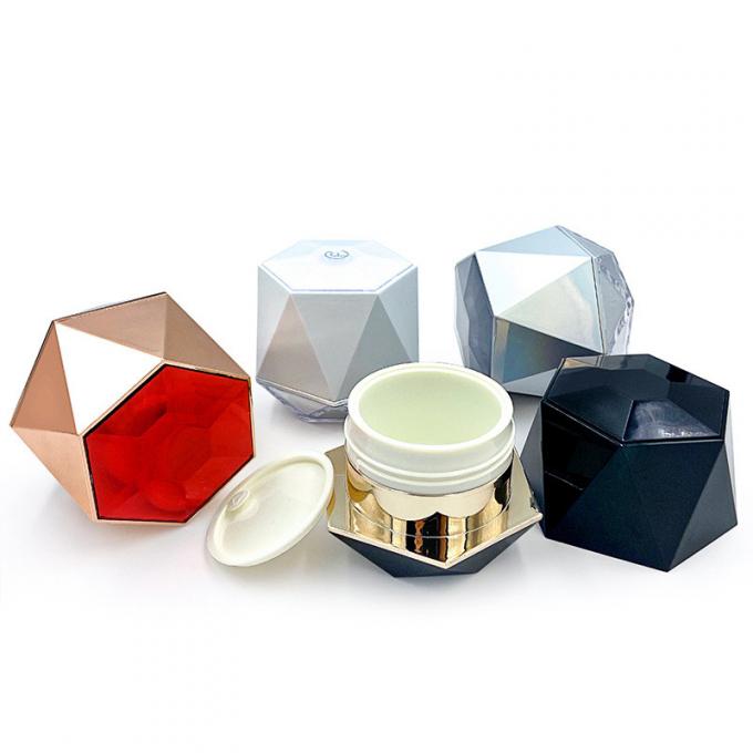 Leak Proof Transparent Cosmetic Cream Jar With Custom Logo 5g/10g PP/ABS/Acrylic 1