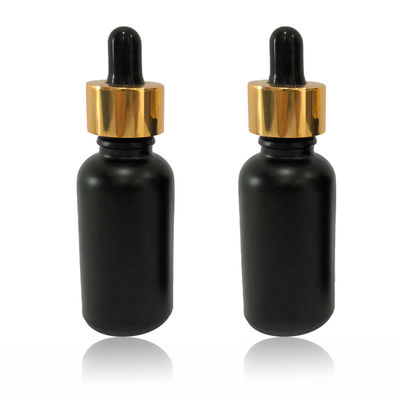 buy High End Cosmetic Packaging Bottle Black Tincture Bottle Leakage Proof online manufacturer