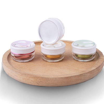 PMMA Empty Cosmetic Cream Jars With Screw Cap Eco Friendly